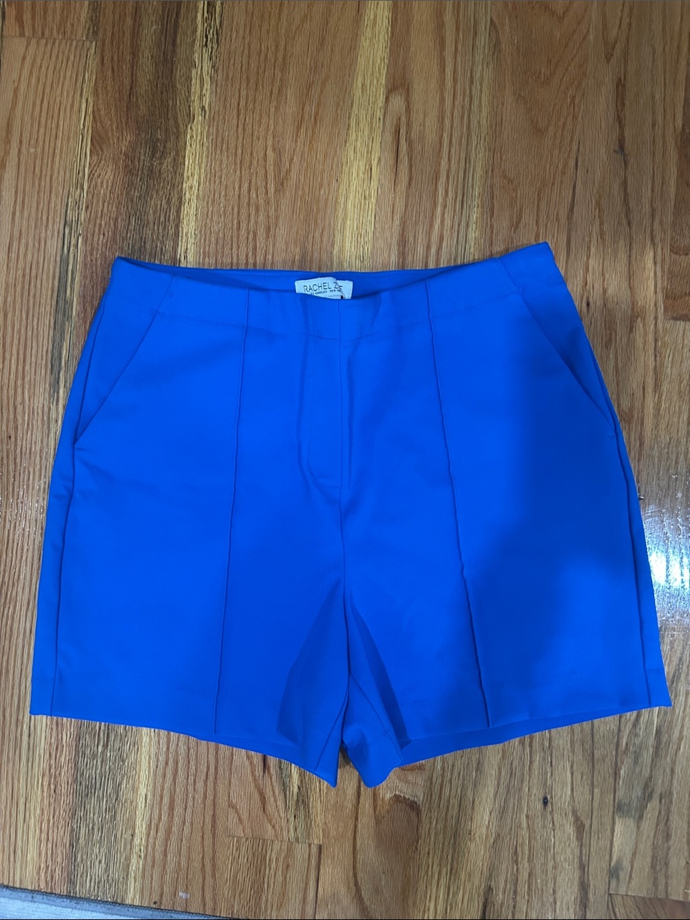 Rachel Zoe Vibrant Electric Blue High-Waist Tailored Shorts